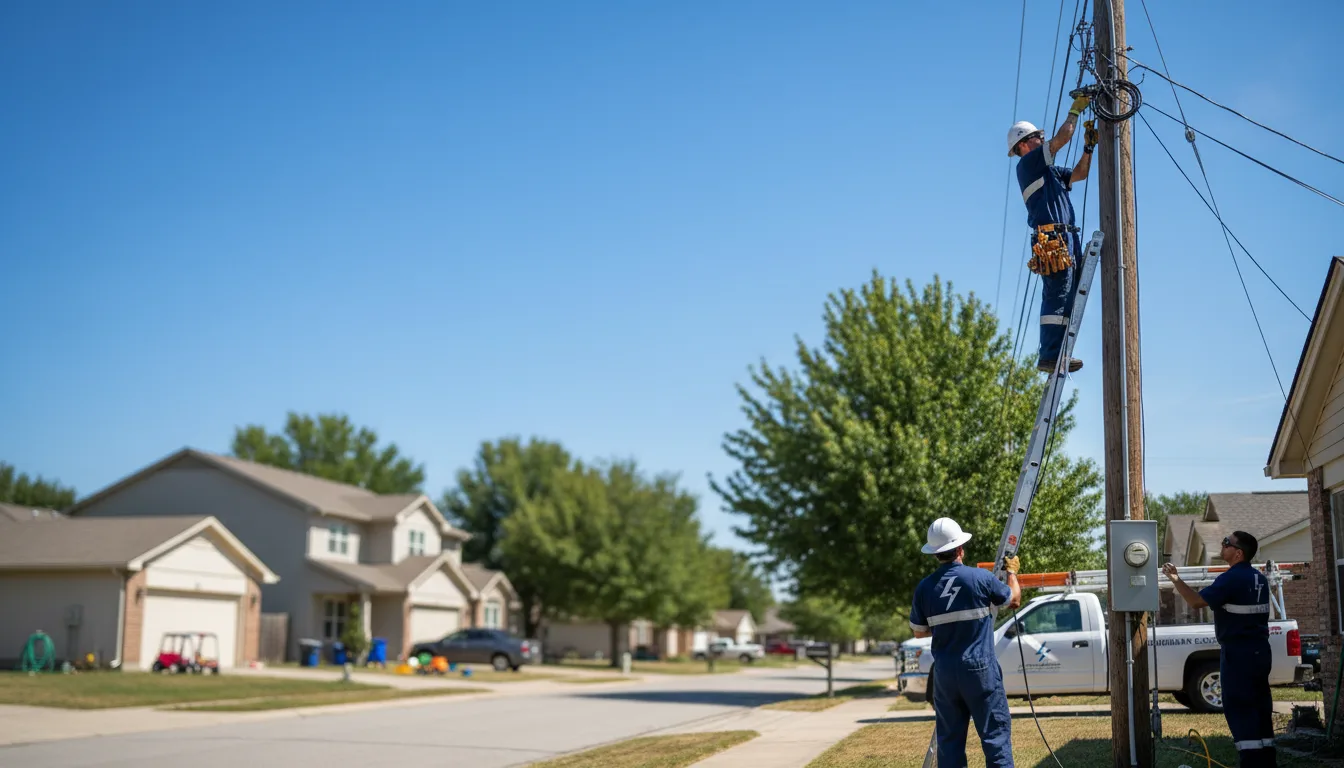 Residential electrician providing installation services in Allen, SD
